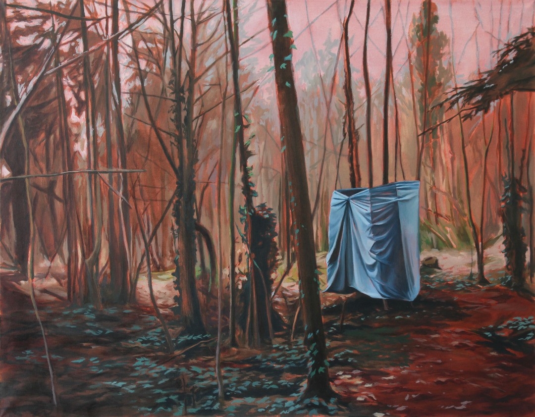 Veiled Presence in the Winter Clearing