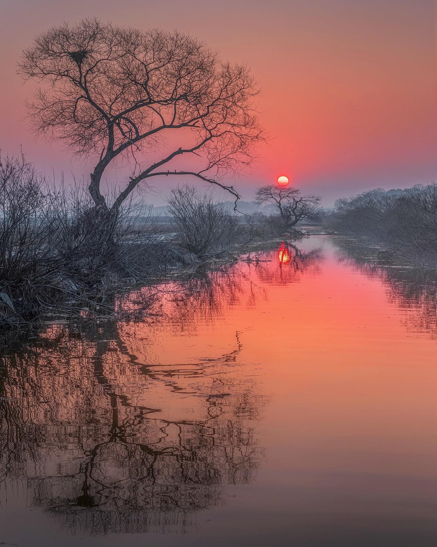 Serene Sunset Reflections