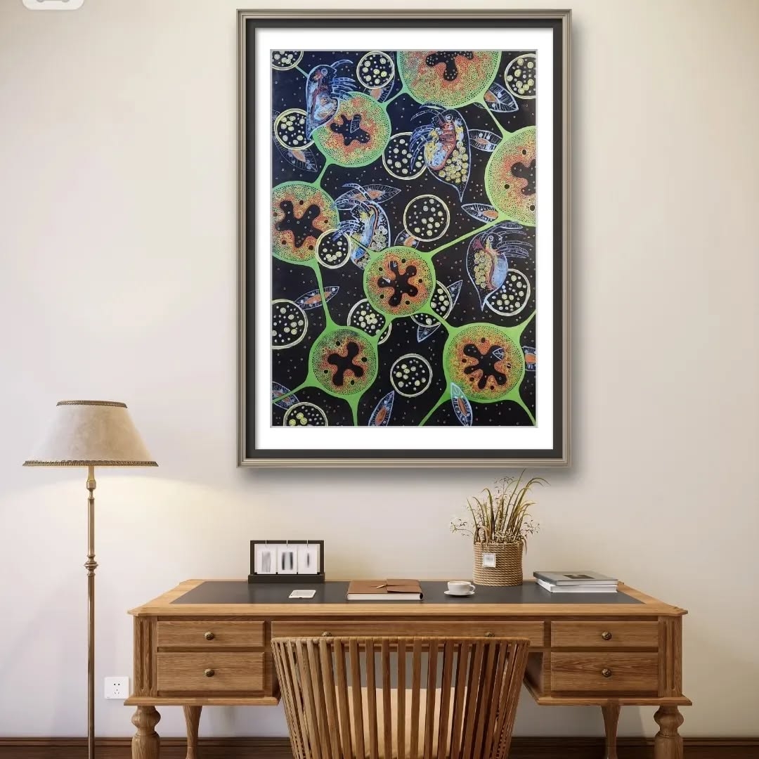 Neuronal Echoes: A Contemporary Aboriginal-Inspired Vision