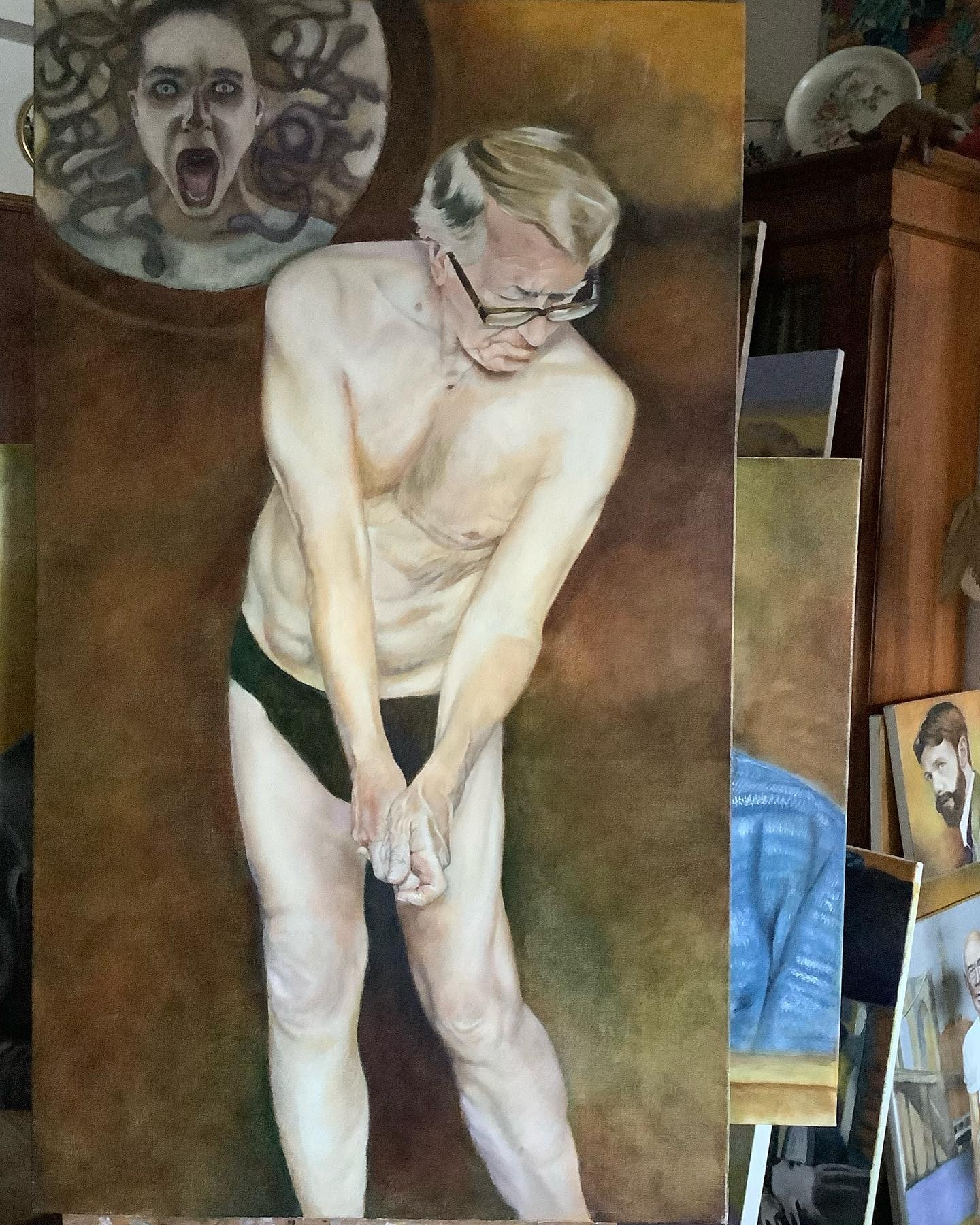 Contemplation in the Artist's Studio