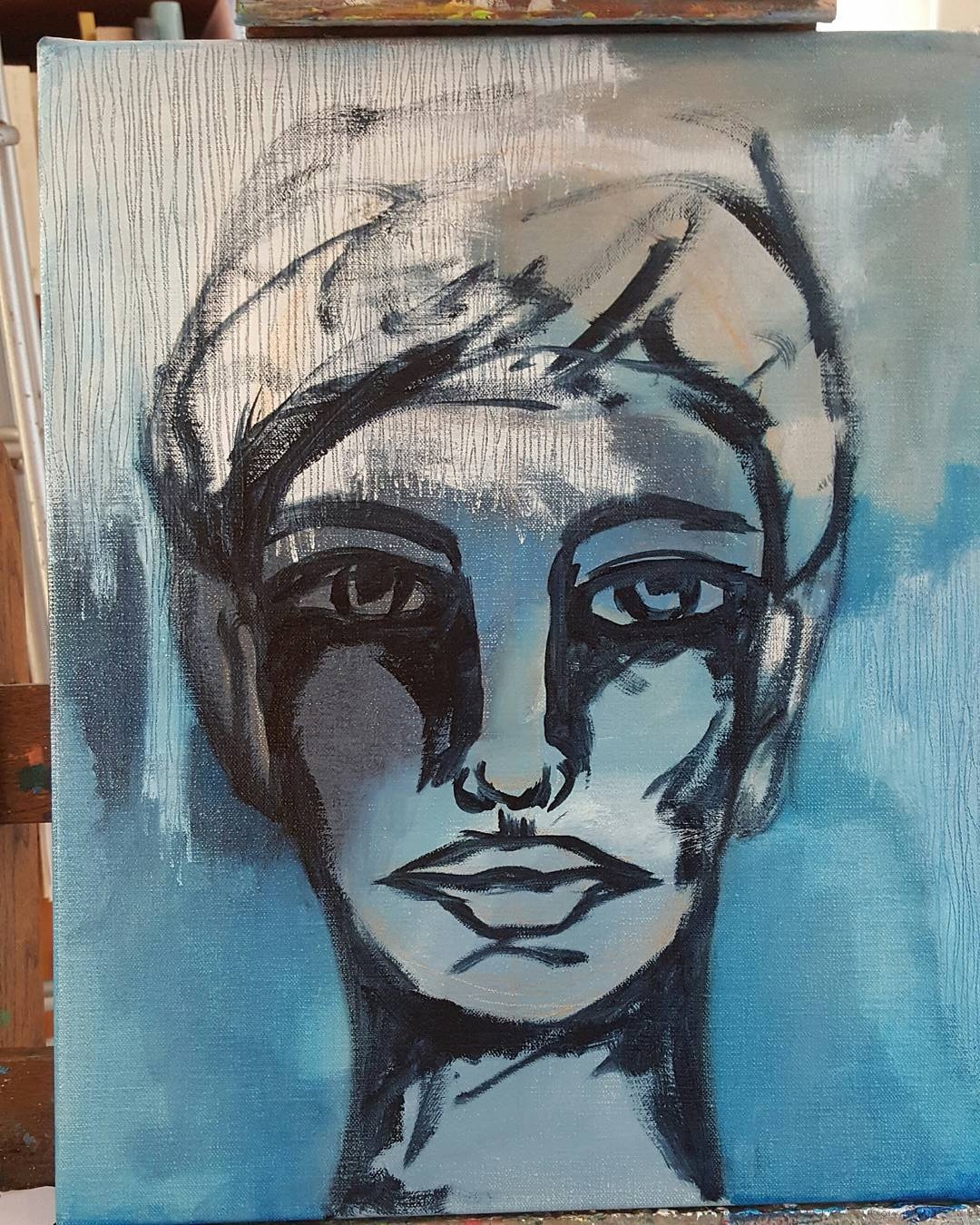 Oilpainting no. II on Easel