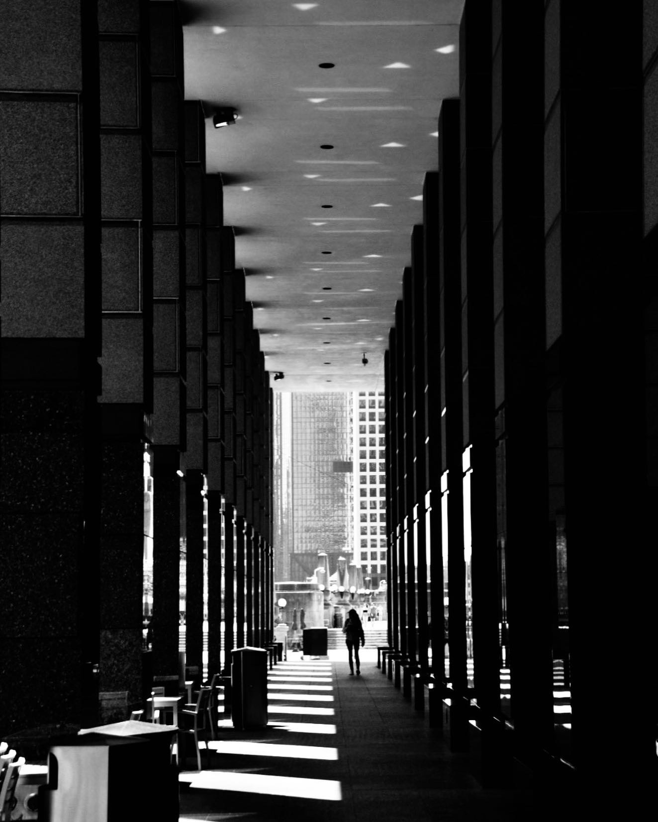 Isolated Path: Boeing Headquarters Walkway
