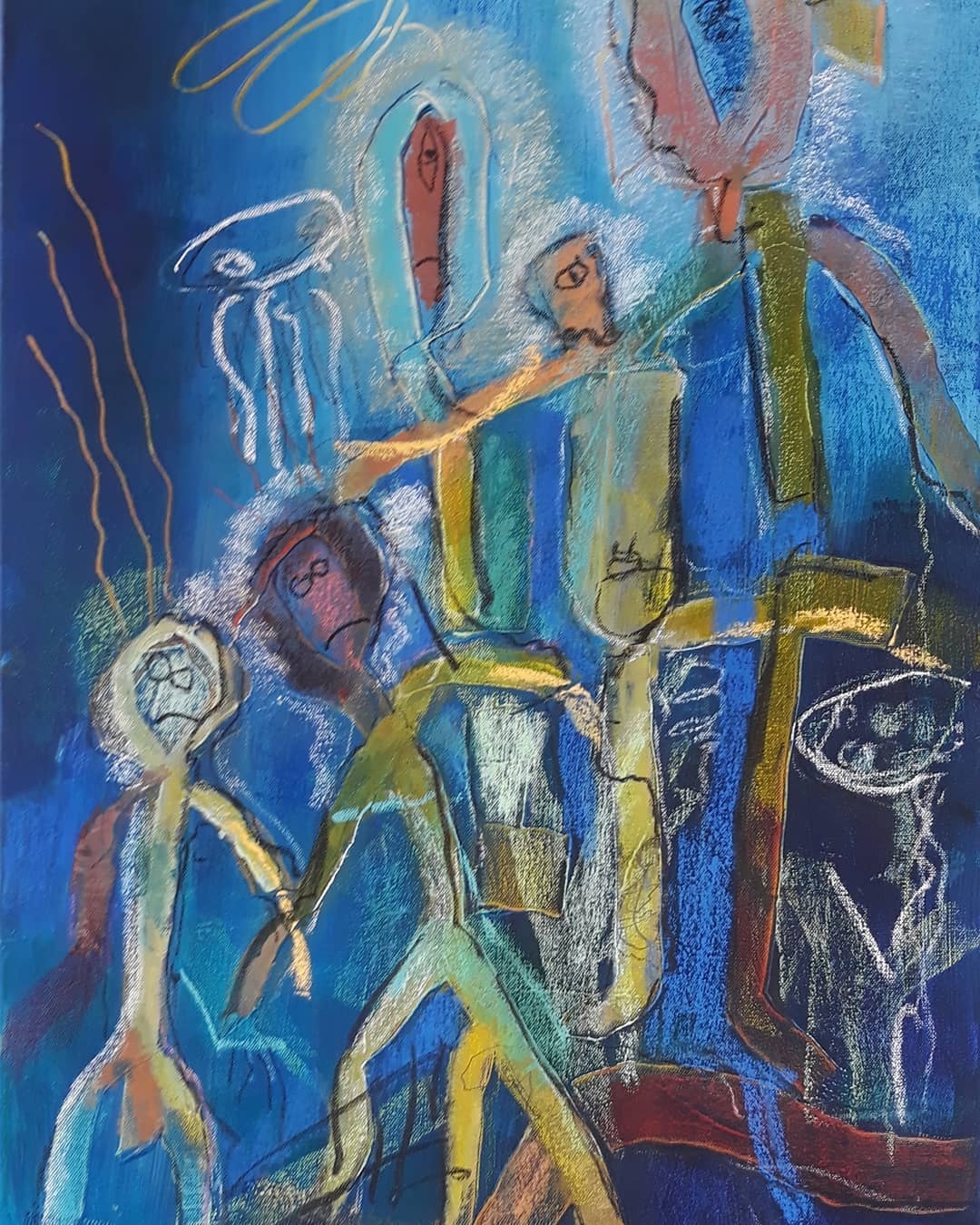 Family Underwater: Blue Serie
