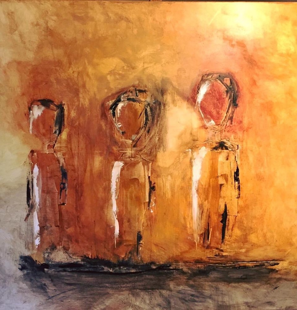 Triadic Contemplation: Figures in Abstraction