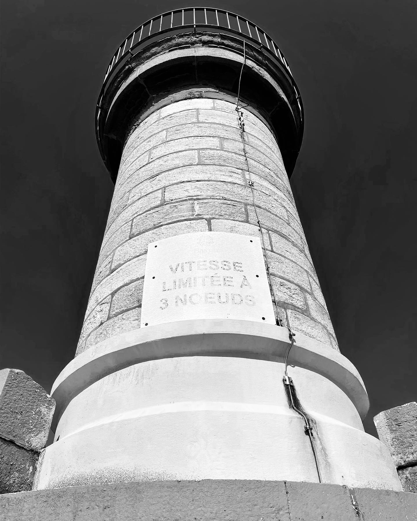 Guardian of the Coast: Monochrome Lighthouse