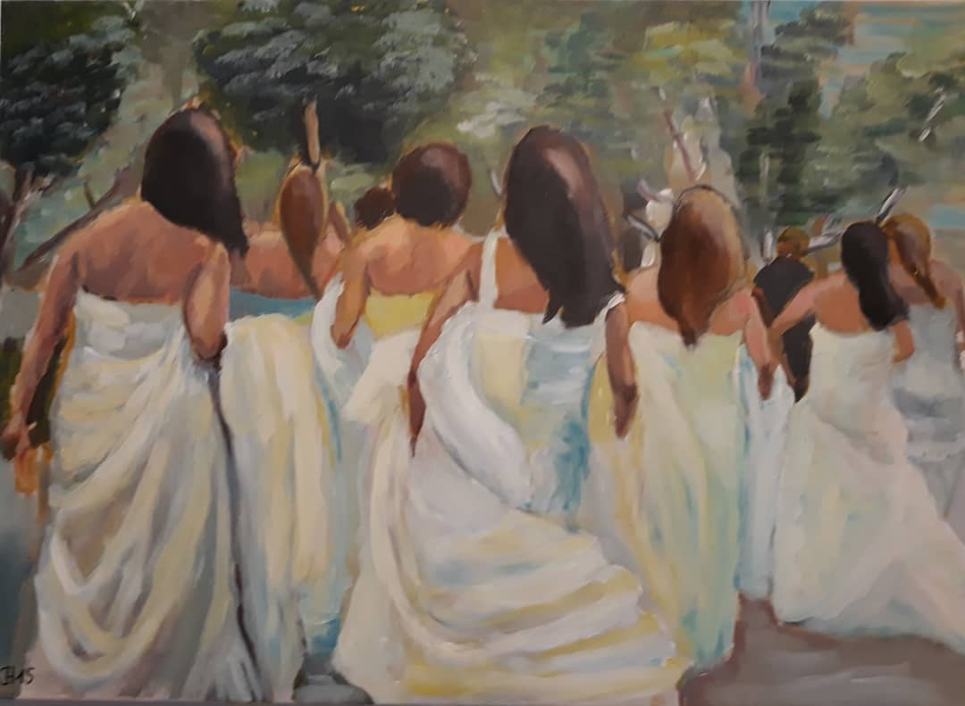 Whispering White: A Serene Procession