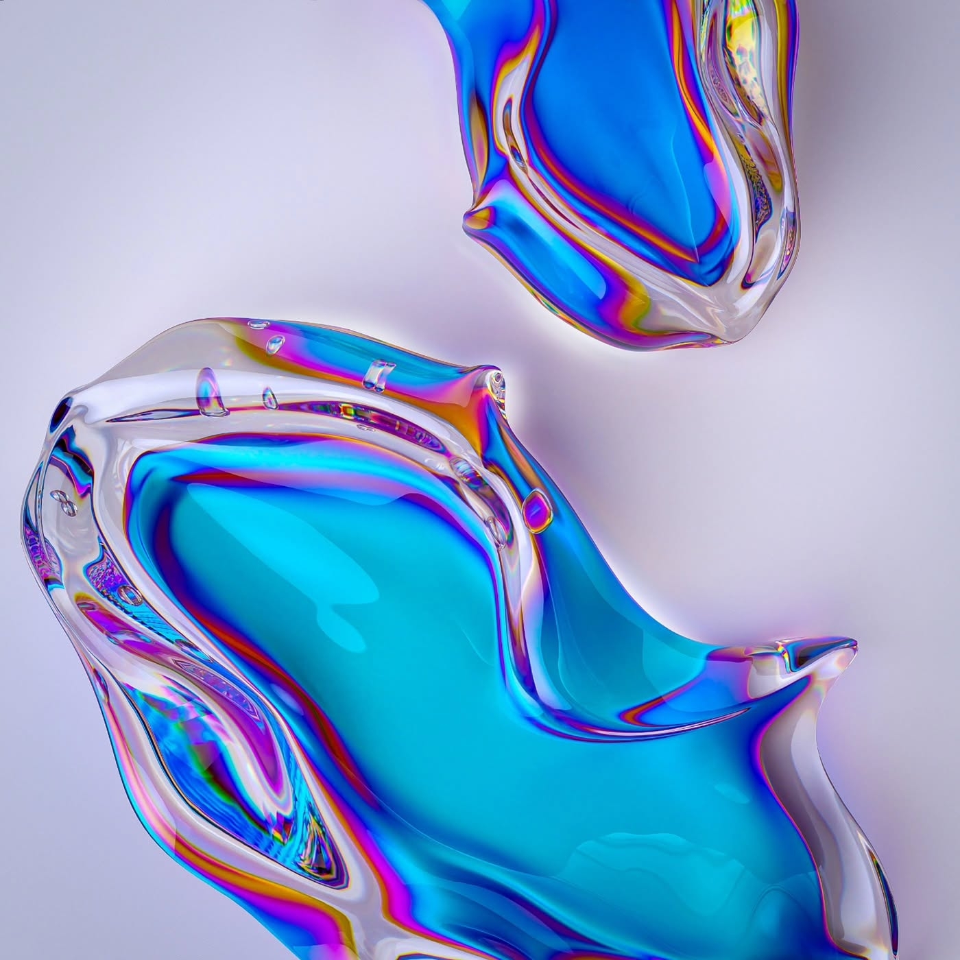 Iridescent Forms: A Study in Color and Curvature