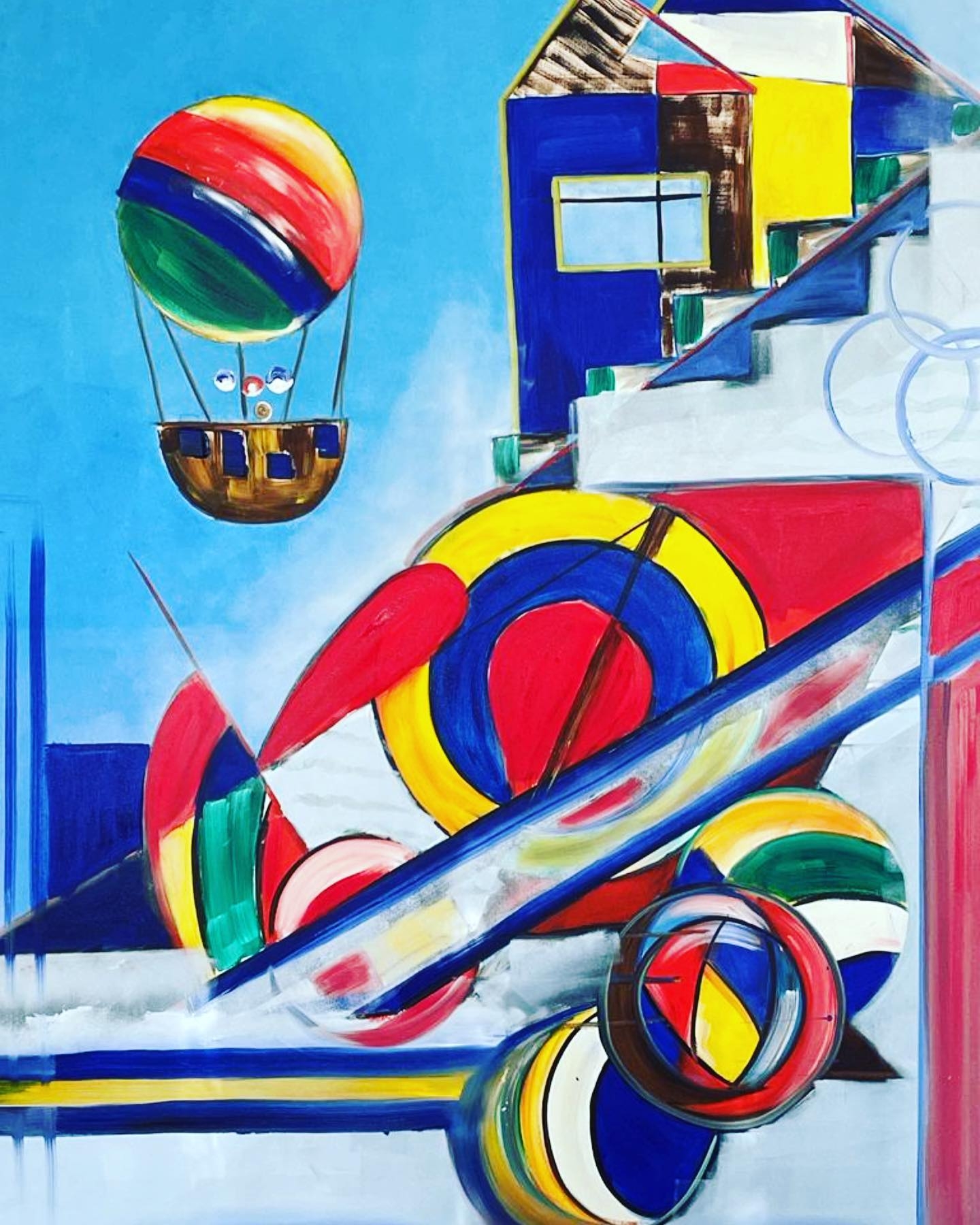 Ascending Abstractions: Hot Air Balloons and Geometric Vistas