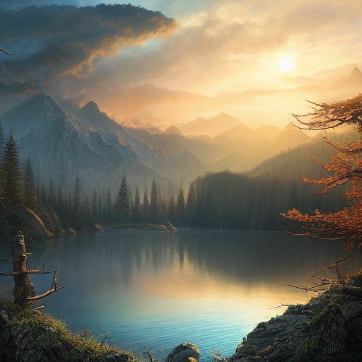 Mountain Lake Serenity