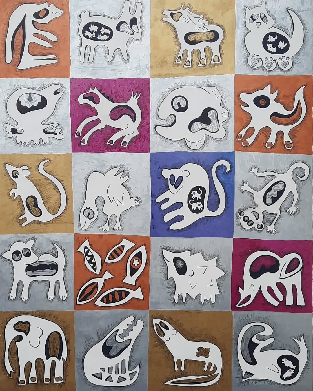 Whimsical Bestiary: Abstract Zoo Portraits