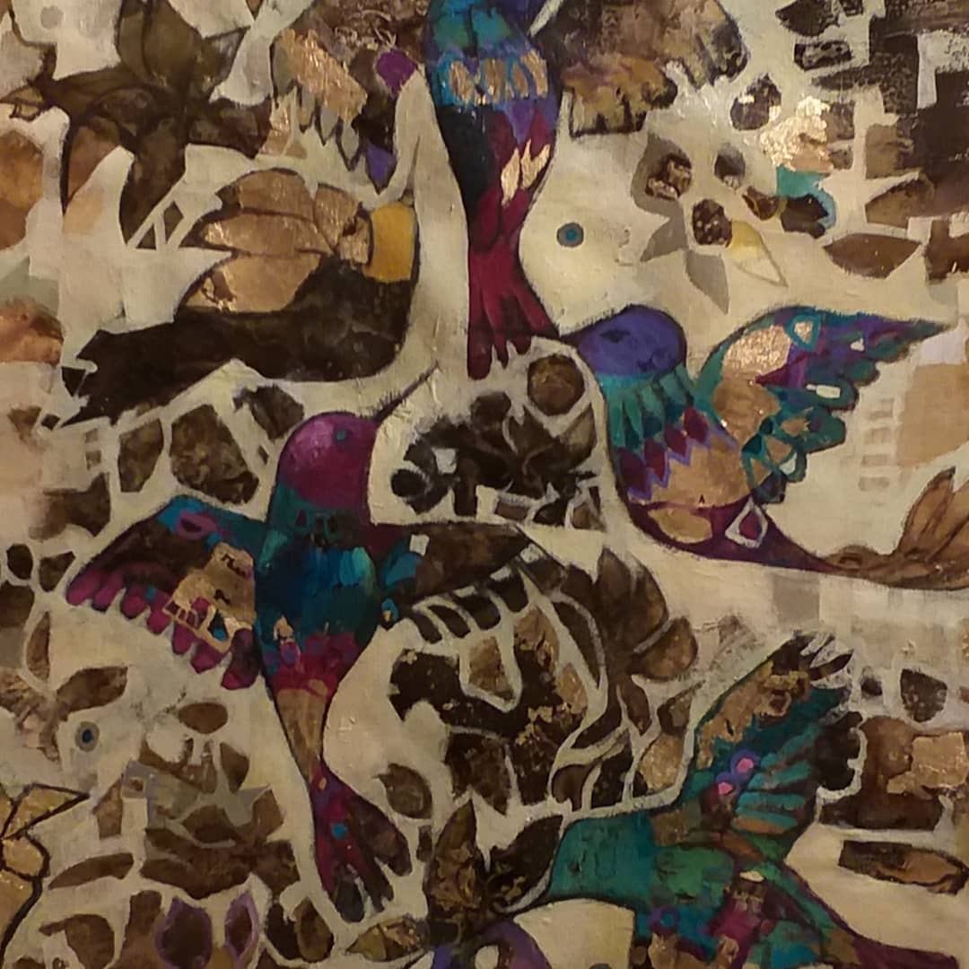 Celestial Aviary: A Symphony of Color and Light