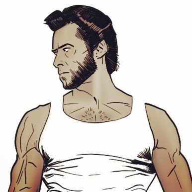 Cartoon Wolverine Portrait