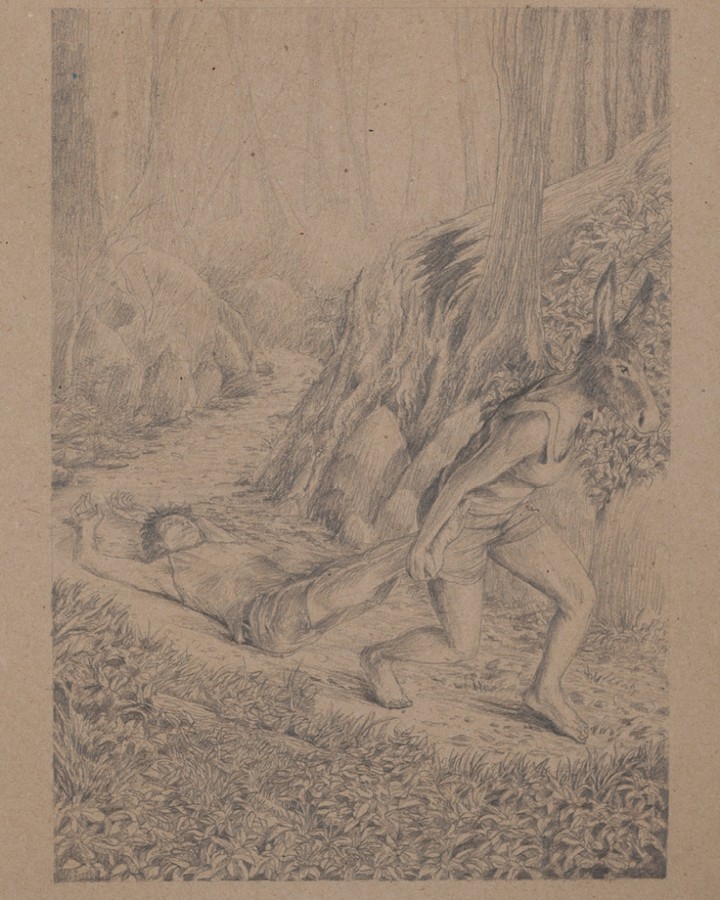 Surreal Guardian: Medieval Beasts in Conflict