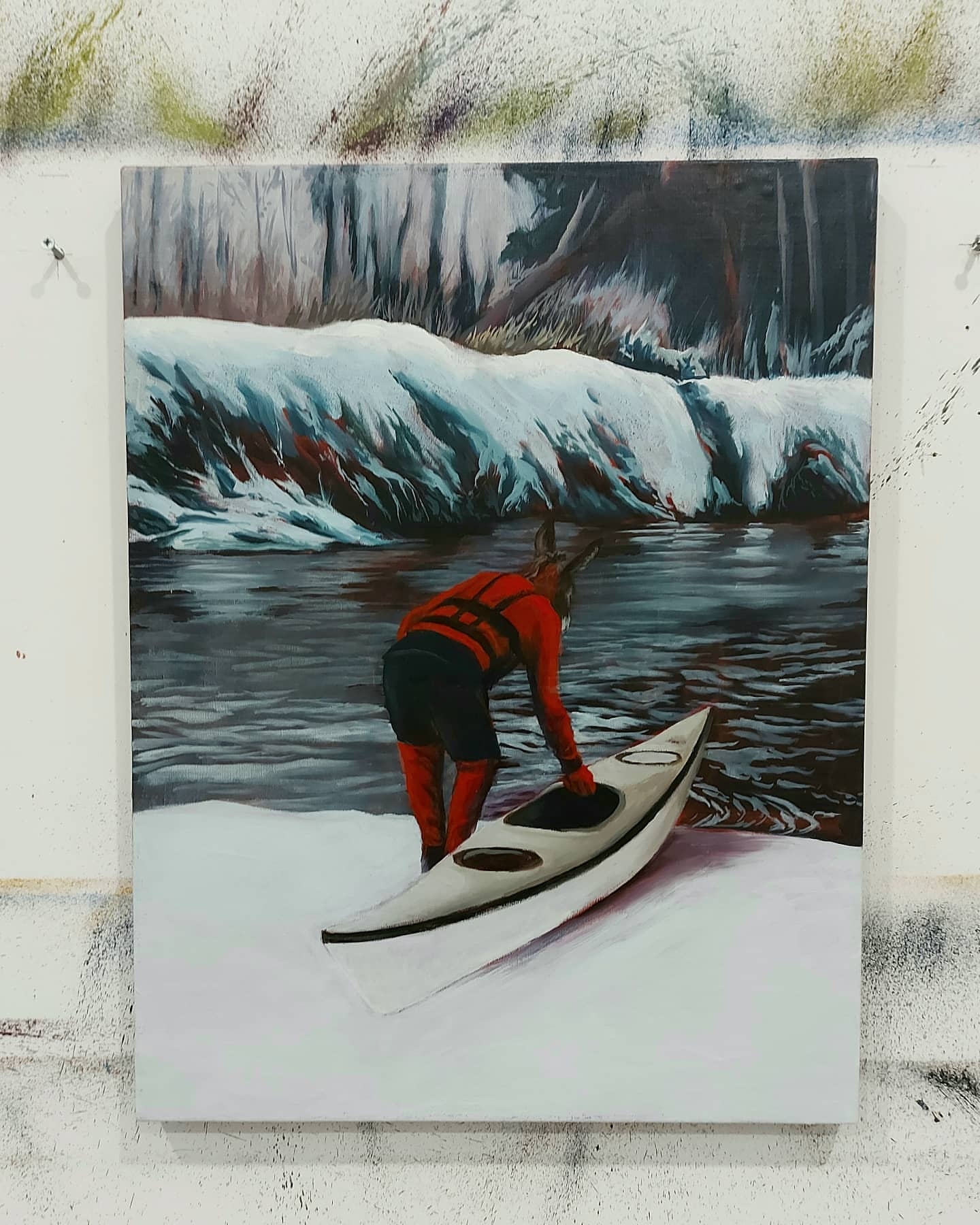 Surreal Reverie: The Kayak Inspection