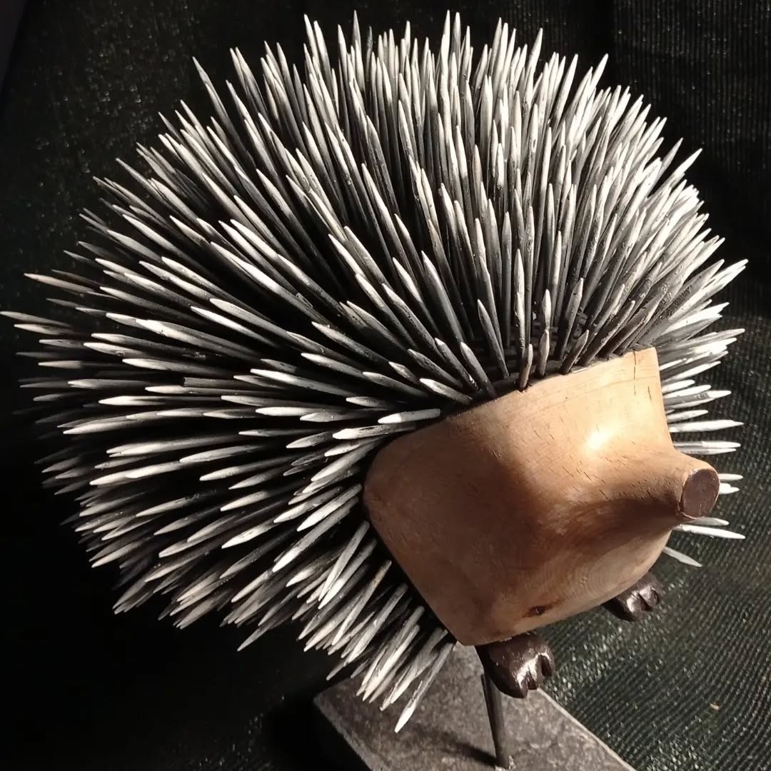 Echidna's Journey: A Wooden Masterpiece
