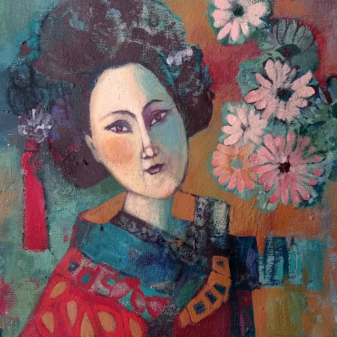 Cubist Contemplation: A Fragmented Gaze
