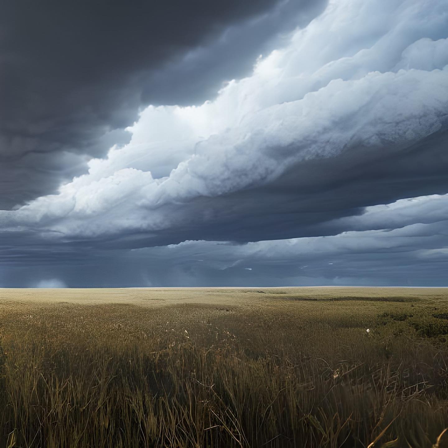 Impending Storm Over Endless Grasslands