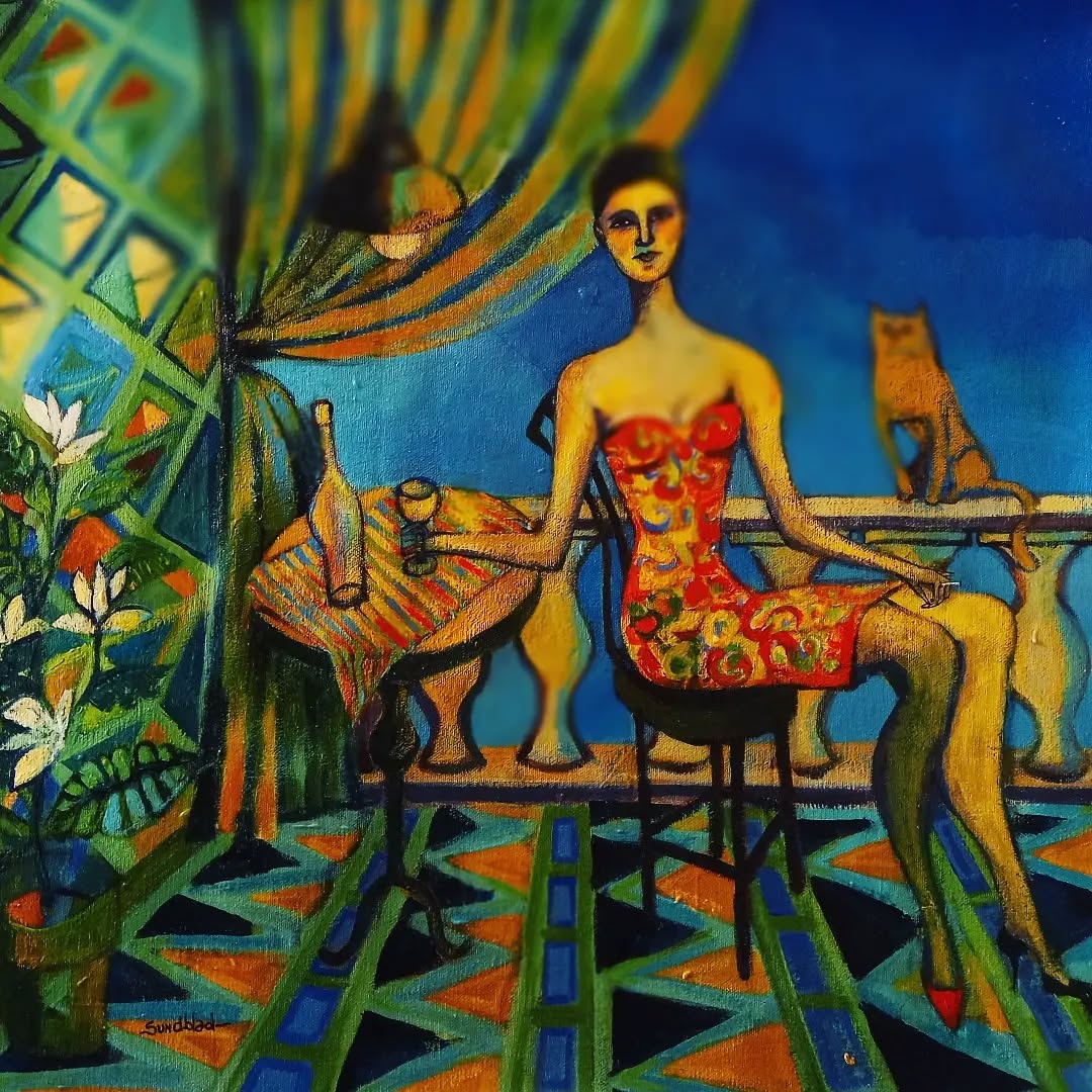 Sunlit Serenade: A Balcony Reverie