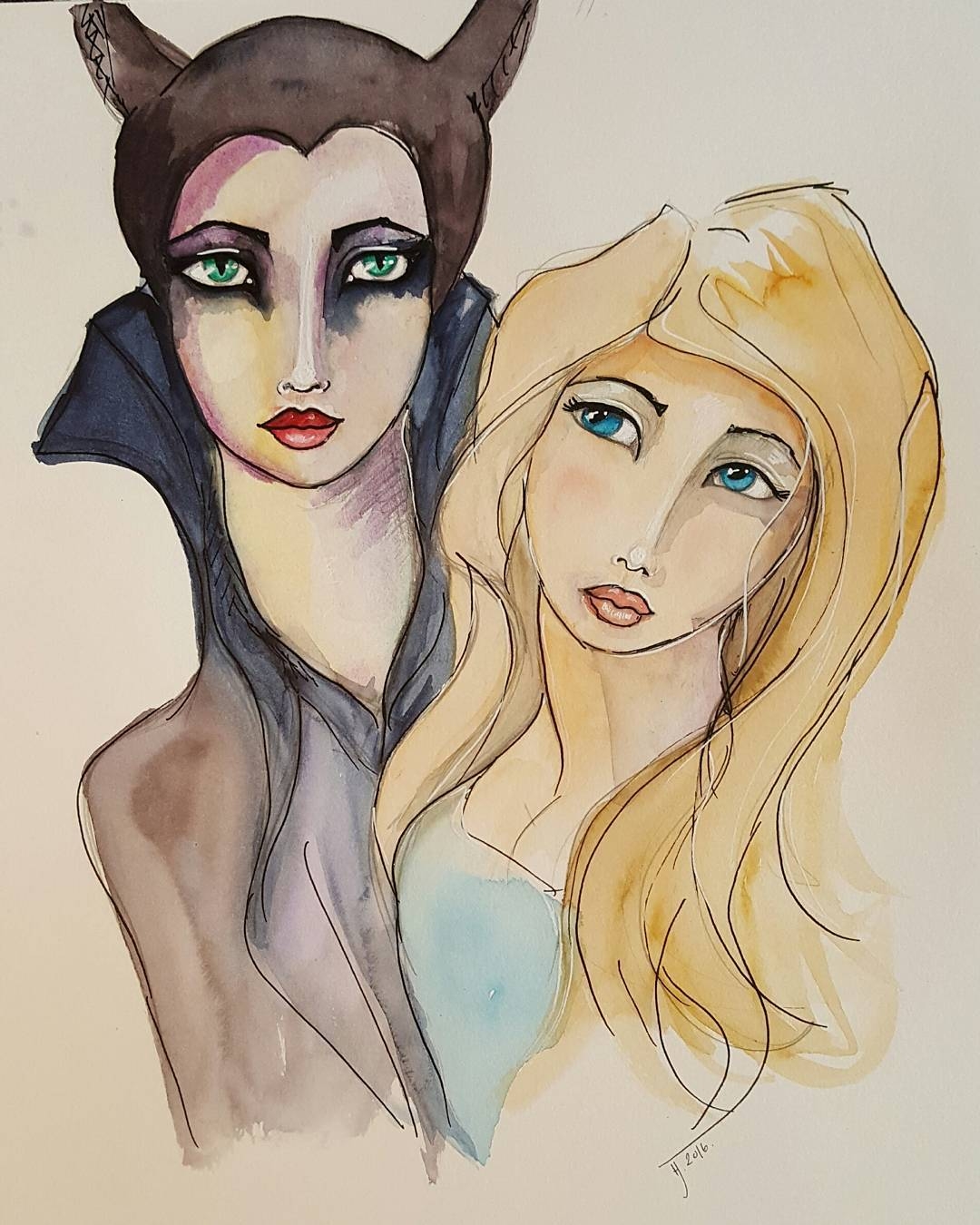 Ever After: Maleficent and Aurora in Symmetry