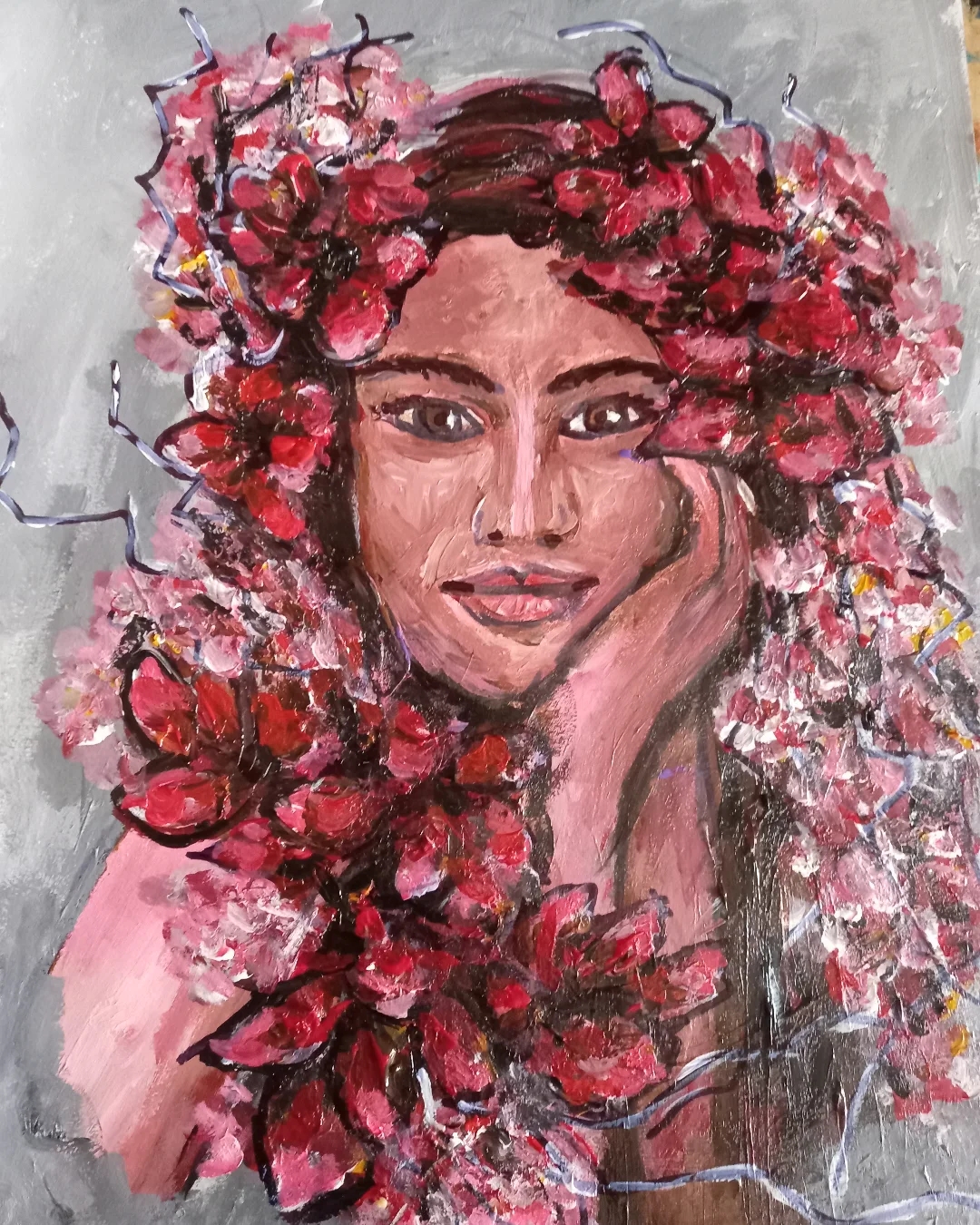 Whispering Blossoms: A Portrait of Serenity