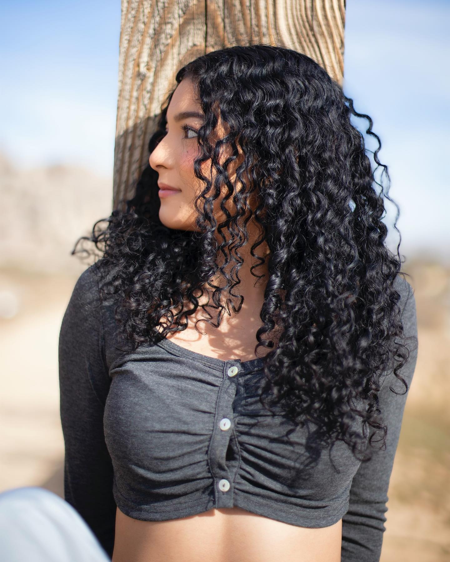 Serene Natural Portrait: Confidence in Tranquility