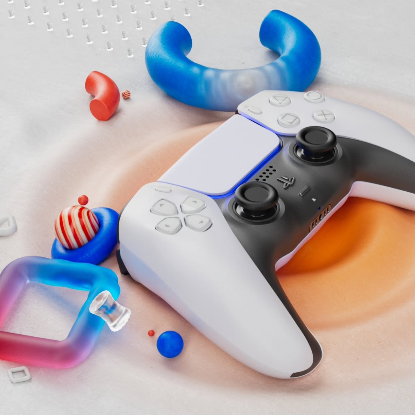 PlayStation 5 DualSense in Dynamic Whimsy