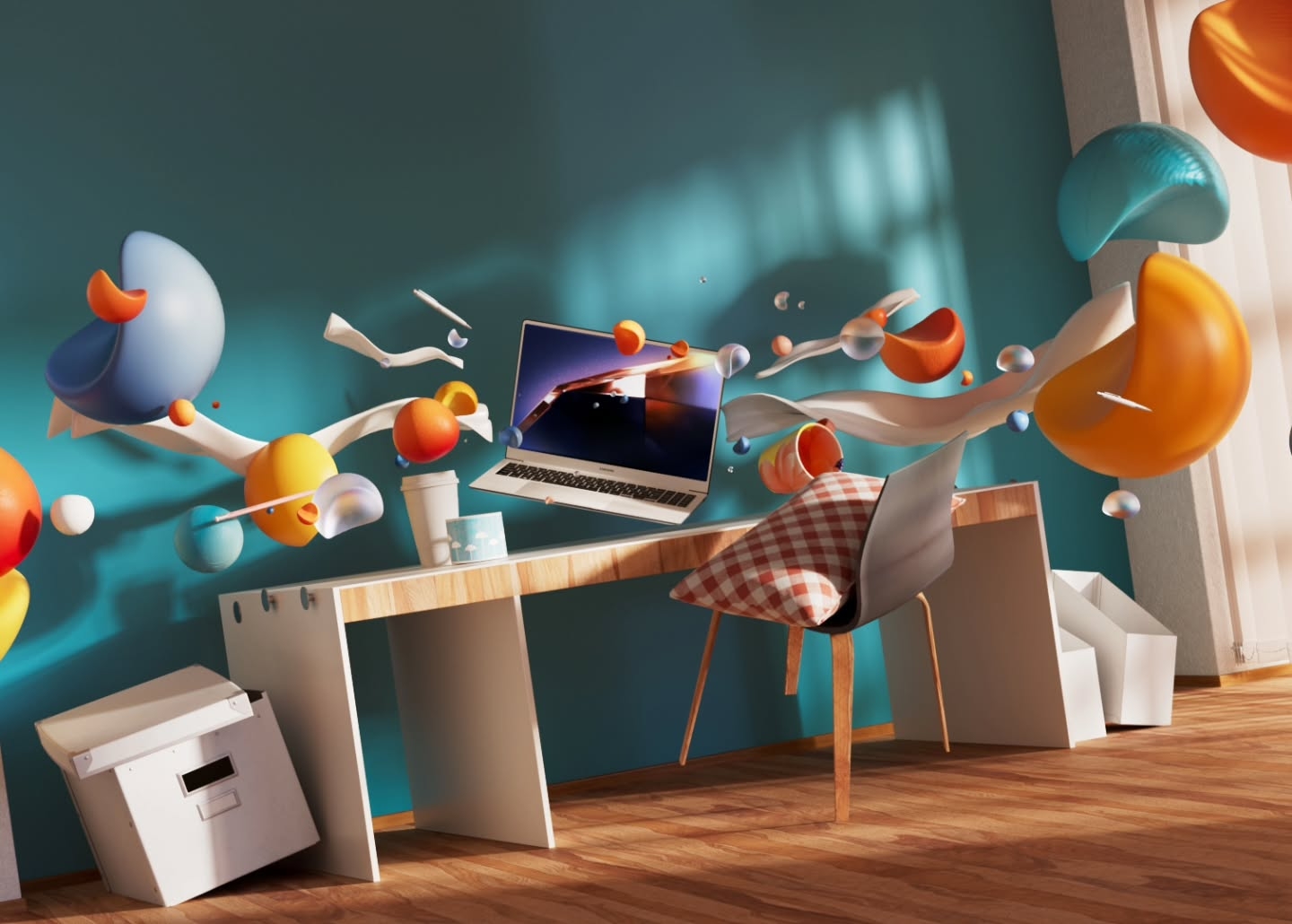 Flow and Focus of Objects - 3D Design Showcase