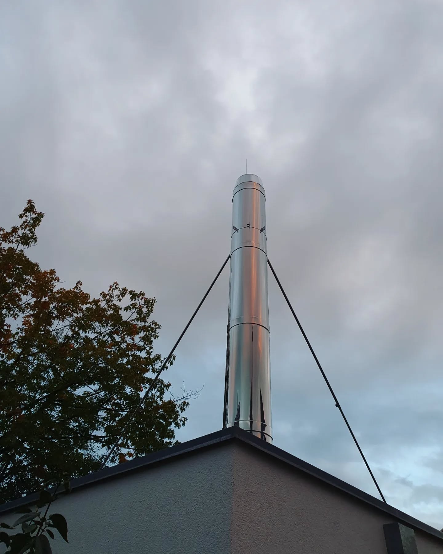 Town Hall Chimney at Dusk