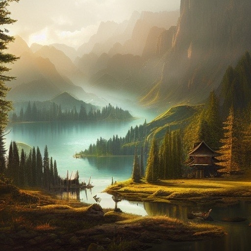 Cabin by Tranquil Lake: Lago no Vale 2