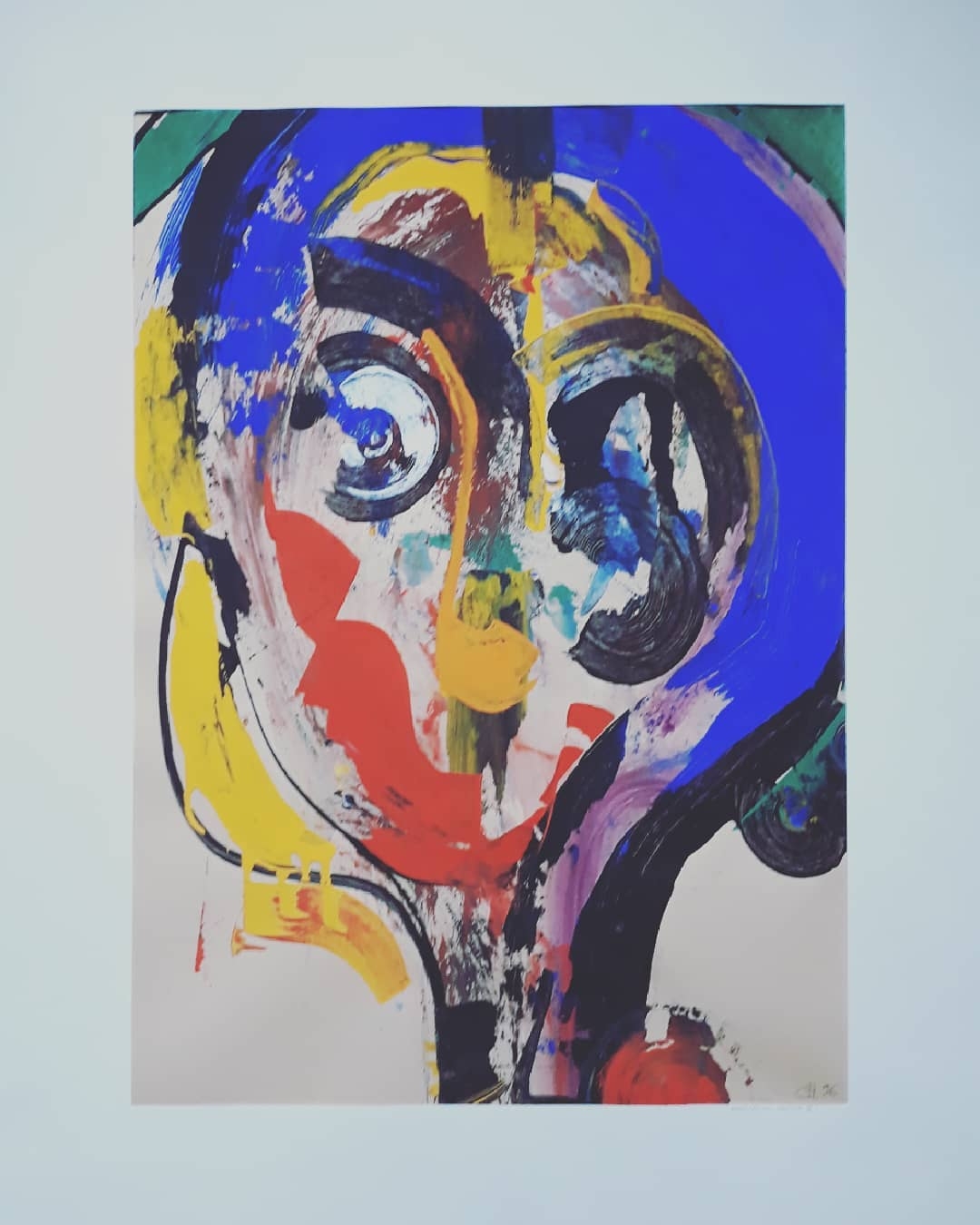 Vibrant Abstraction: Portrait of Expression