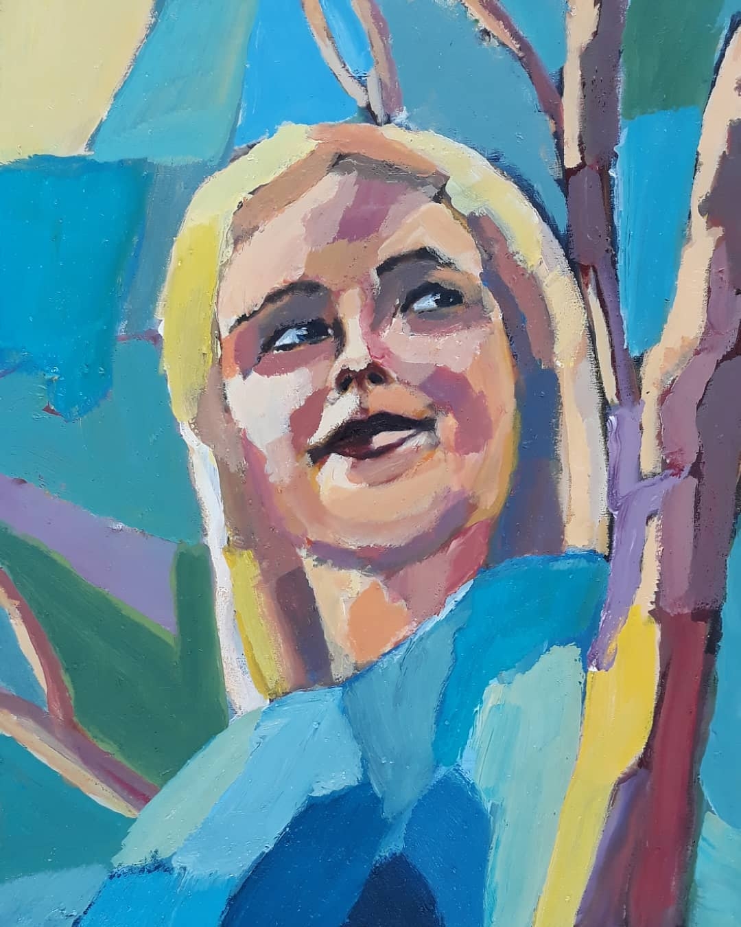 Vibrant Serenity: A Portrait of Joyful Elegance