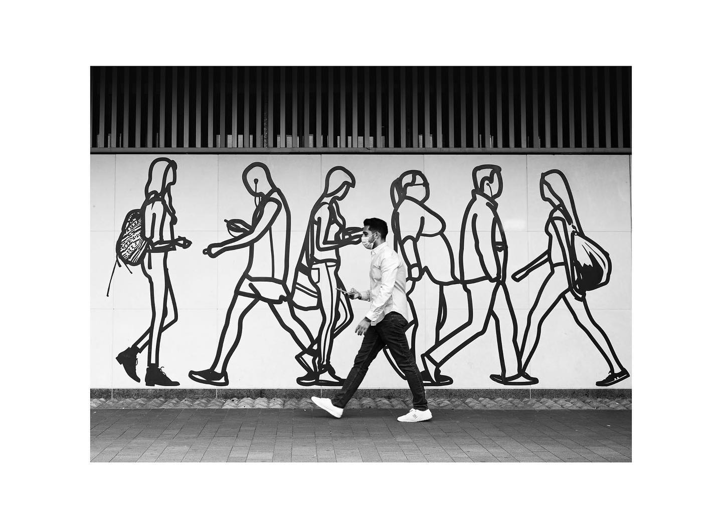 Art Imitating Life: A Moment in London's Streets