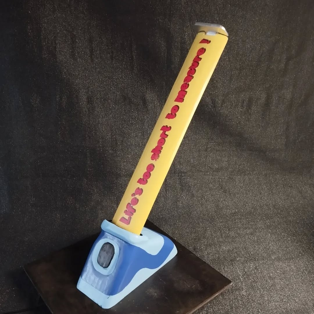 Measuring Eternity: The Pencil and Ruler Sculpture