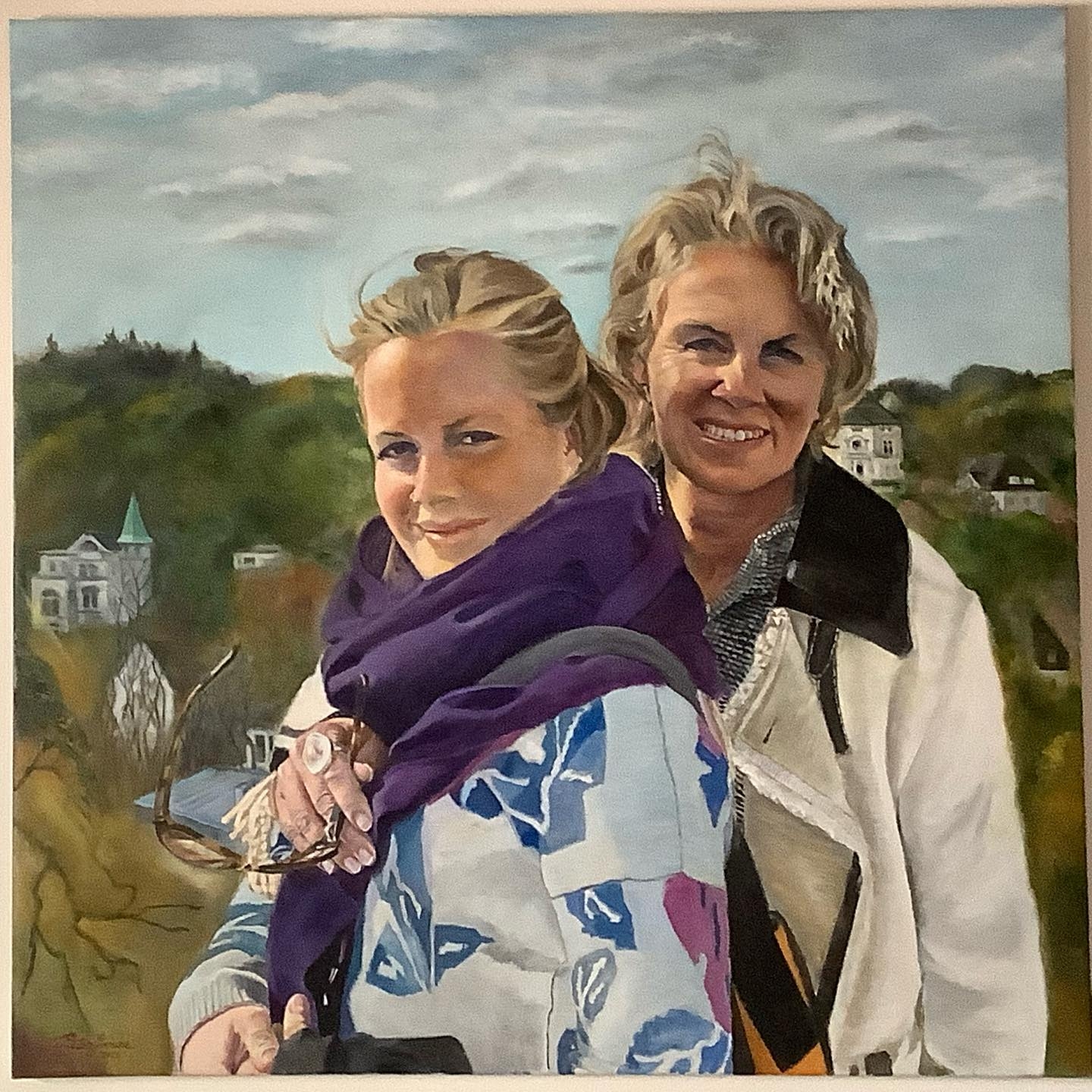 Harmony in Serenity: A Mother and Daughter Portrait