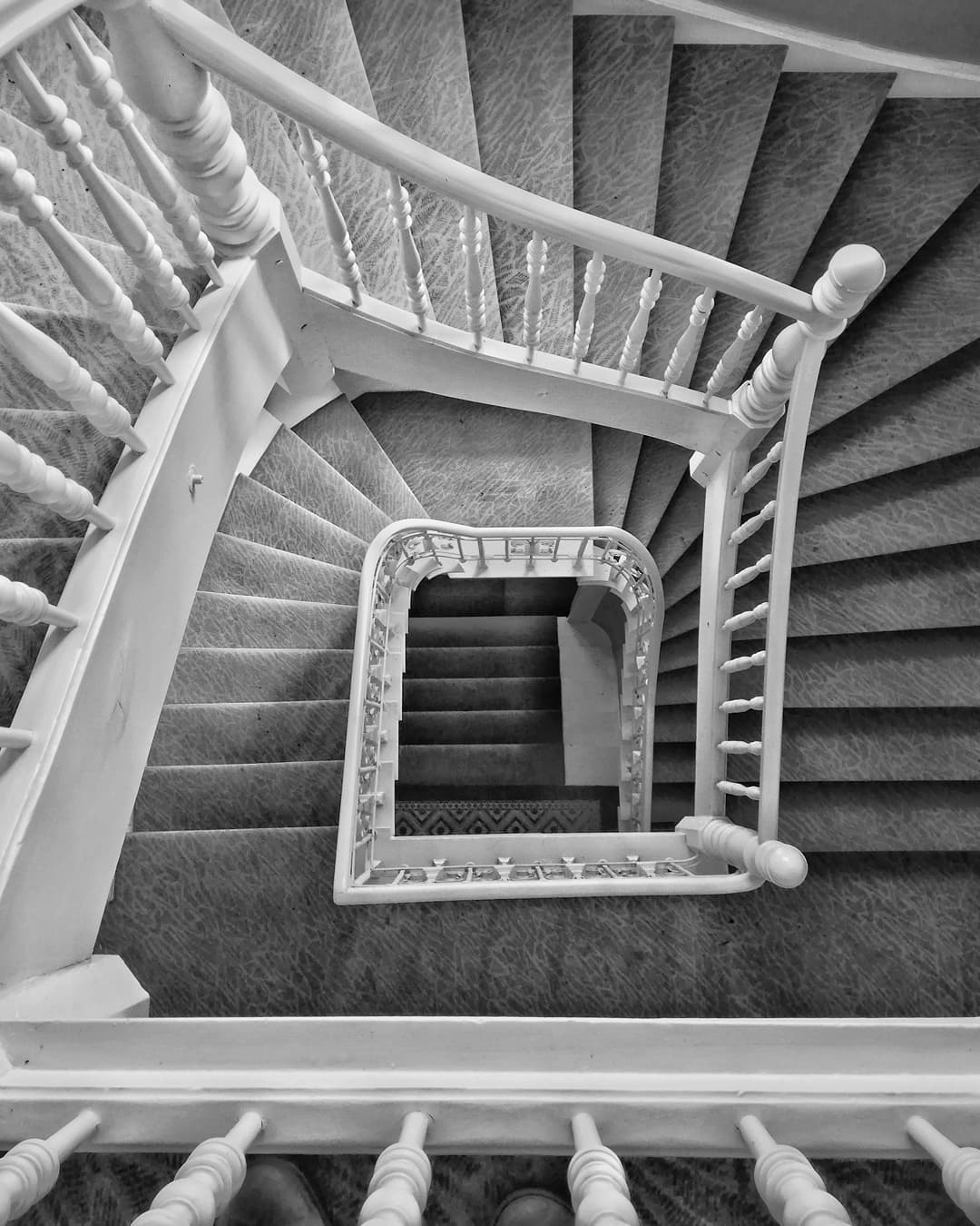 Spiral Elegance: Monochrome Architecture
