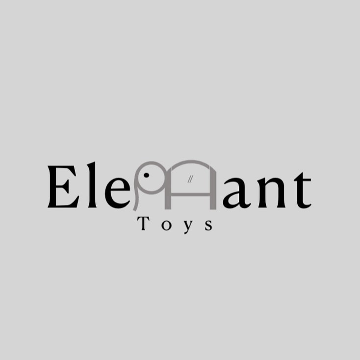 Elephant Toys Logo: Clean Brand Identity with Bold Typography