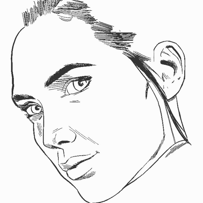 Ethereal Contemplation: A Monochromatic Portrait