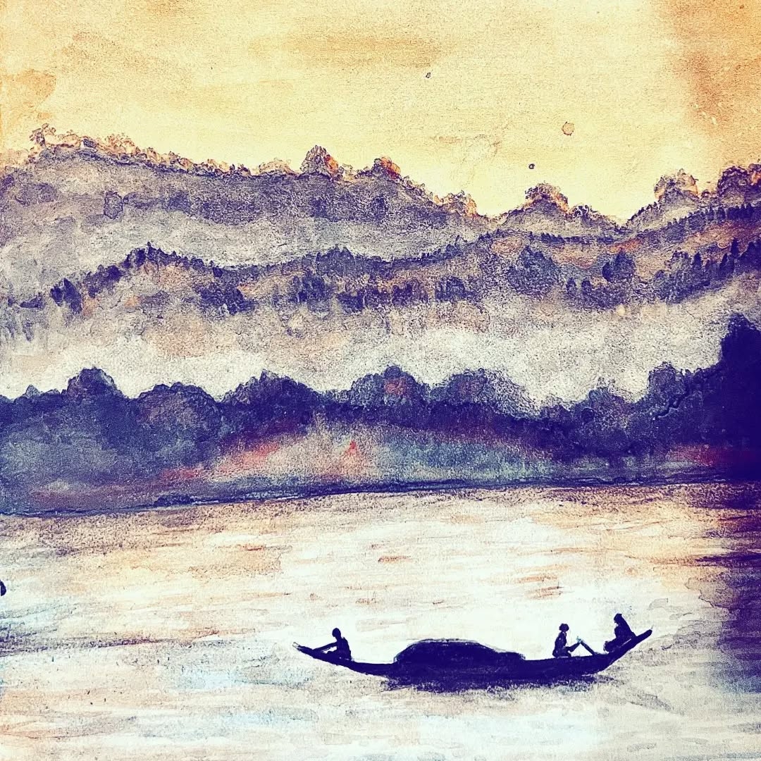 Tranquil Journey: Mountain Reflections