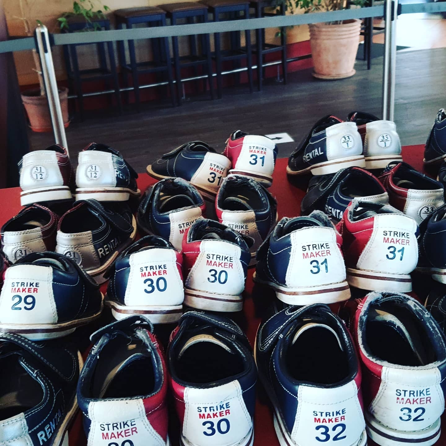 Strike Maker Bowling Shoes Display